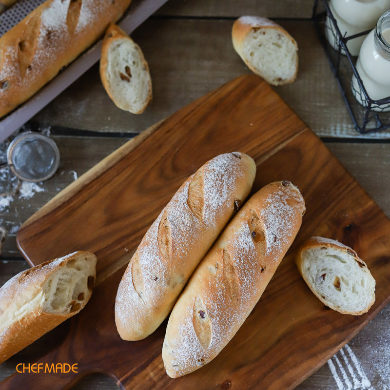 Champagne Gold Non-Stick Carbon Steel Baguette Pan