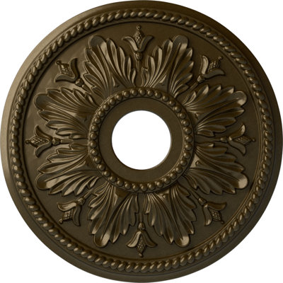 Médaillon de plafond Endurathane Édimbourg, DE 18 1/8 po x P 3 1/2 po x P 2 3/4 po (convient aux auvents jusqu'à 5 1/8 po)