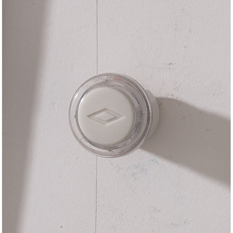 Clear Lighted Round Push Button Doorbell