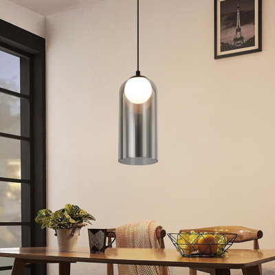 1 - Light Matte Black Cylinder Pendant