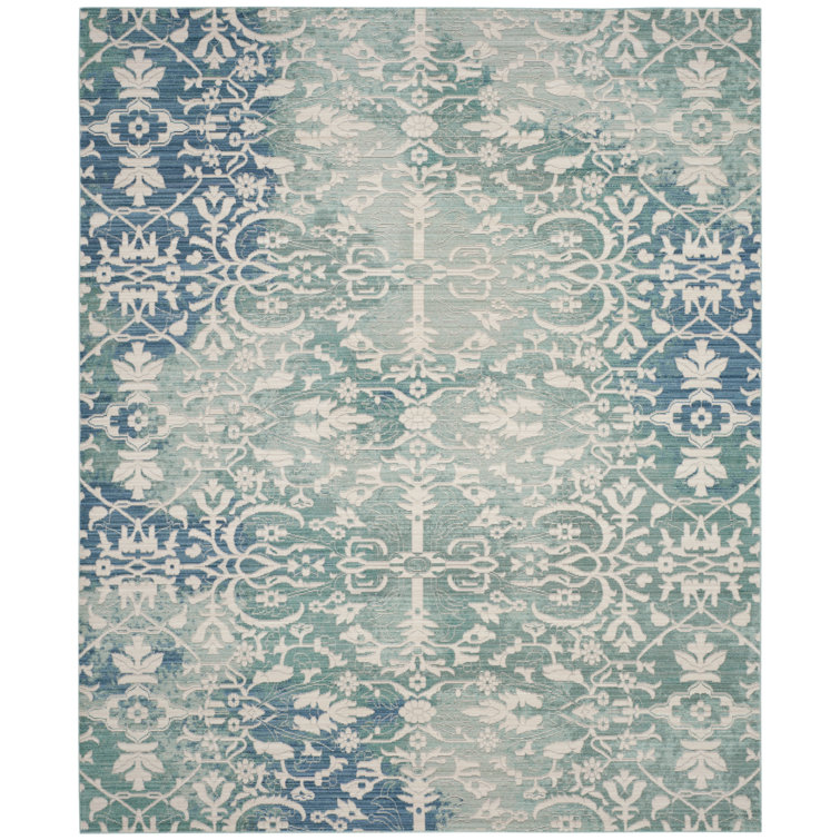 Tapis blanc / bleu Kashief