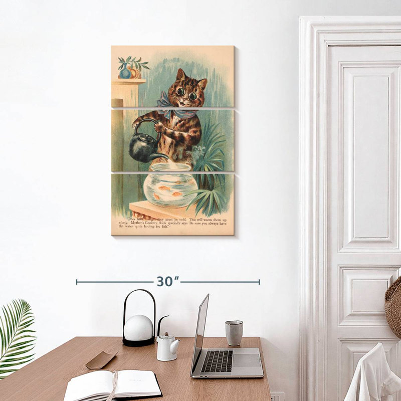Brampt Louis Wain Cats V, H 32 po x l 20 po