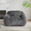 Fauteuil à billes gris en fausse fourrure Sezze | Gris | Tissu, mousse