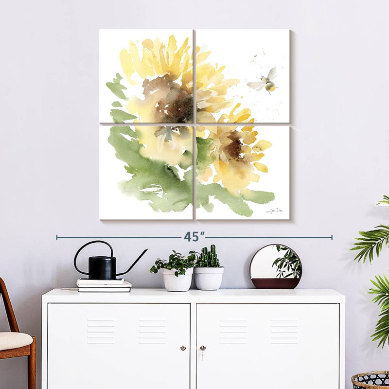 Harnek pré de tournesols II, H 32 po x l 32 po