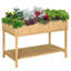 Boîte à fleurs surélevée en bois
