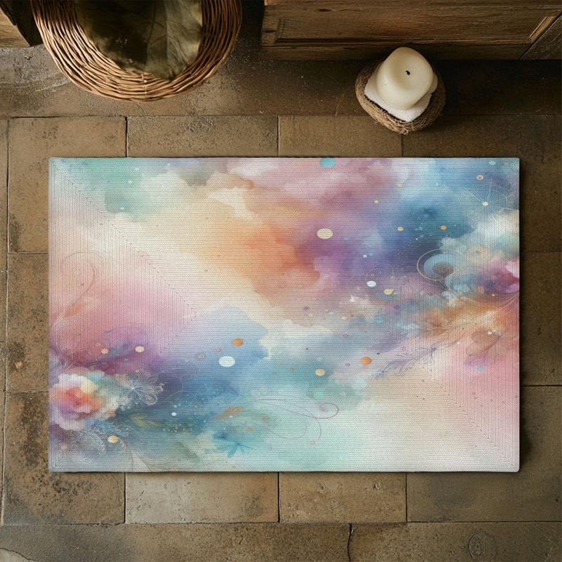 Tapis tressé Ethereal Sprinkles, Rectangulaire 3 pi x 5 pi