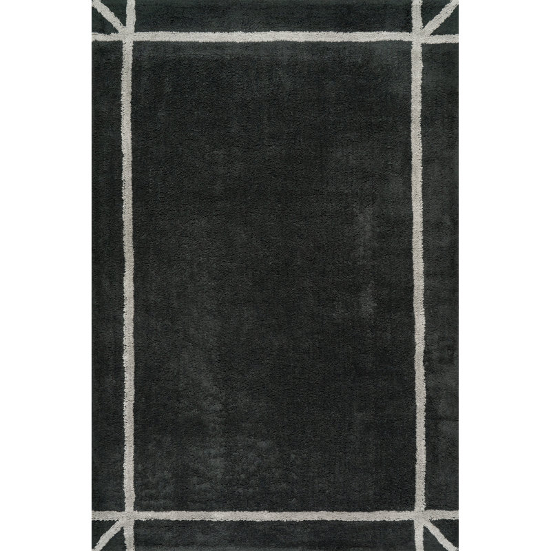Sivra Bordered Rug, Rectangle 6' x 9'