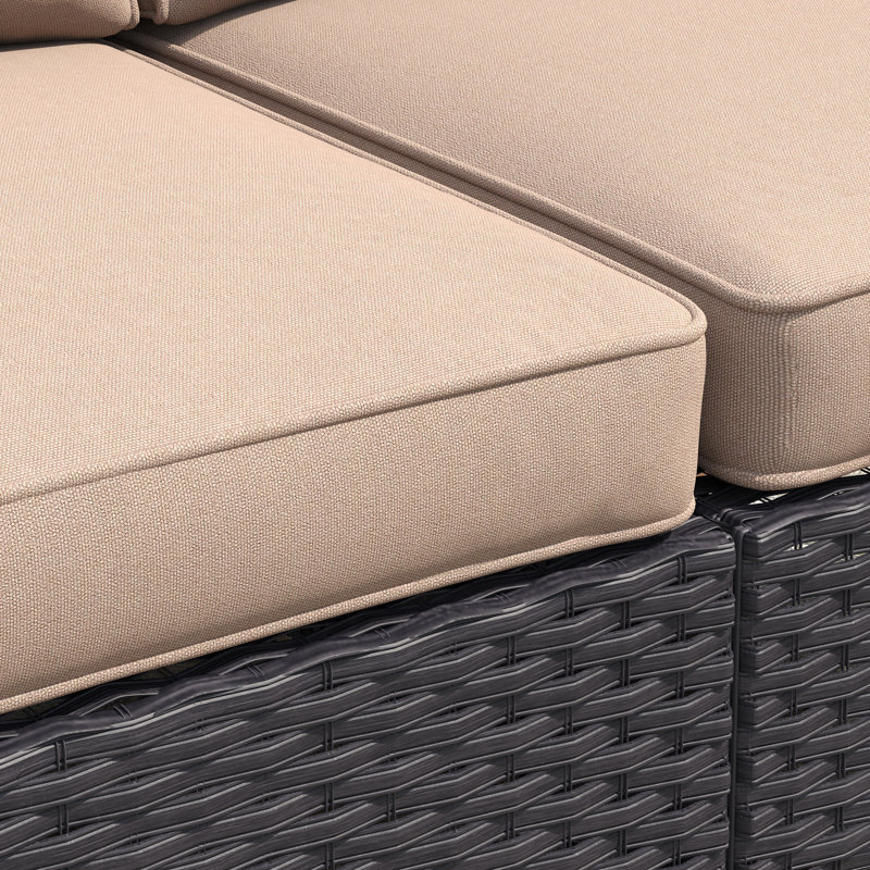 Outdoor Rattan Armless Sofa