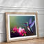 Unreal Floral Hummingbird - Framed Print-427273359-427273358