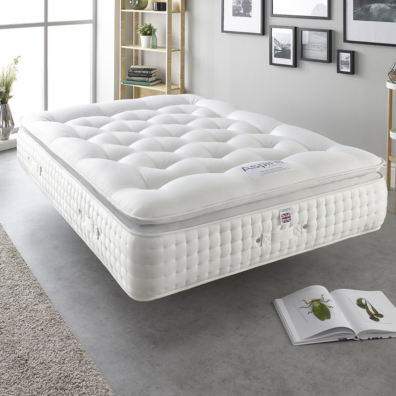 Aspire Pillow Top Pocket Sprung Mattress, Single (3')