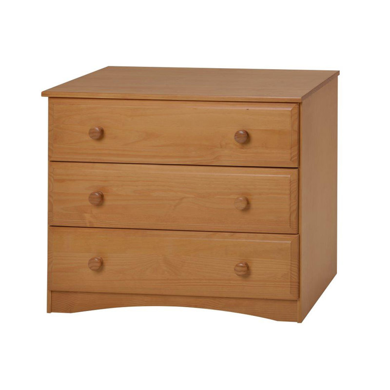 Commode 3 tiroirs Alayna, Naturel