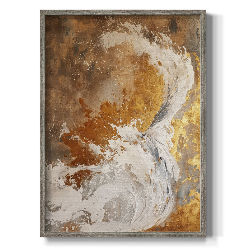 ABSTRACT Series CD XXXIV, reproduction encadrée - bois massif, H 30 po x l 24 po