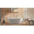 Badeloft 66.9" x 27.5" Freestanding Soaking Stone Resin Bathtub with Overflow and Drain BW-02-L-M in Matte White-71526154