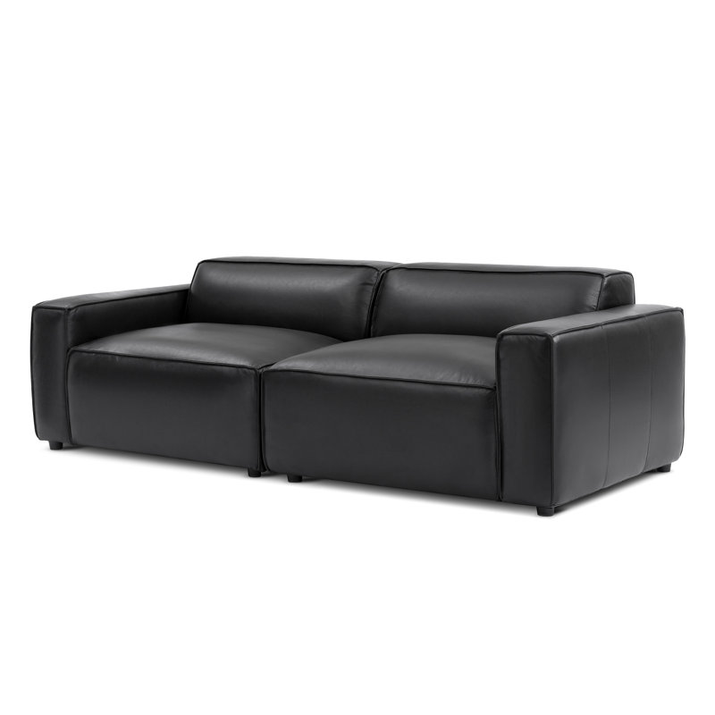 Canapé modulaire en cuir Hamall Valencia Nathan