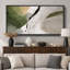 Abstrait vert beige, composition minimale, photos de salon contemporain, impression sur toile encadrée-126092617-126092621