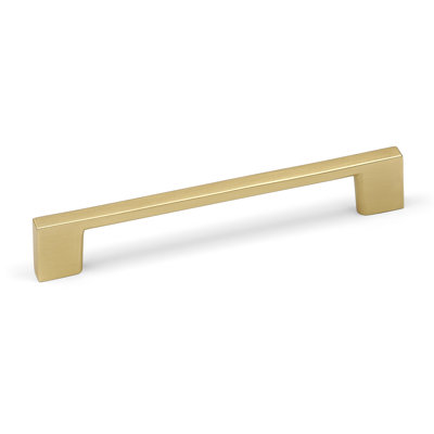 Brushed Brass Slim Square D-Bar Handles