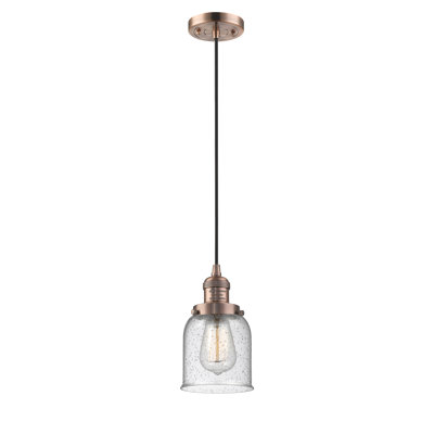 Luminaire suspendu 1 lumière à une cloche