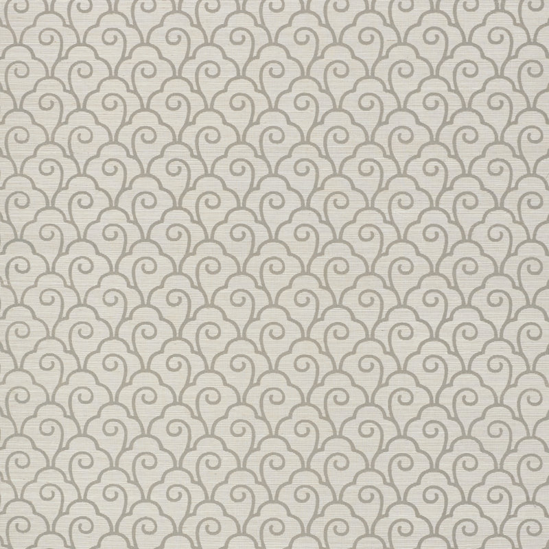 Papier peint sisal Scallop Filigree, Brouillard