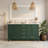 60-inch Solid Wood Bathroom Storage Cabinet With 2 Basins, Modern Design Attributes, Soft-close Drawers, And Integrated Sink For A Stylish Aesthetic, White Chic