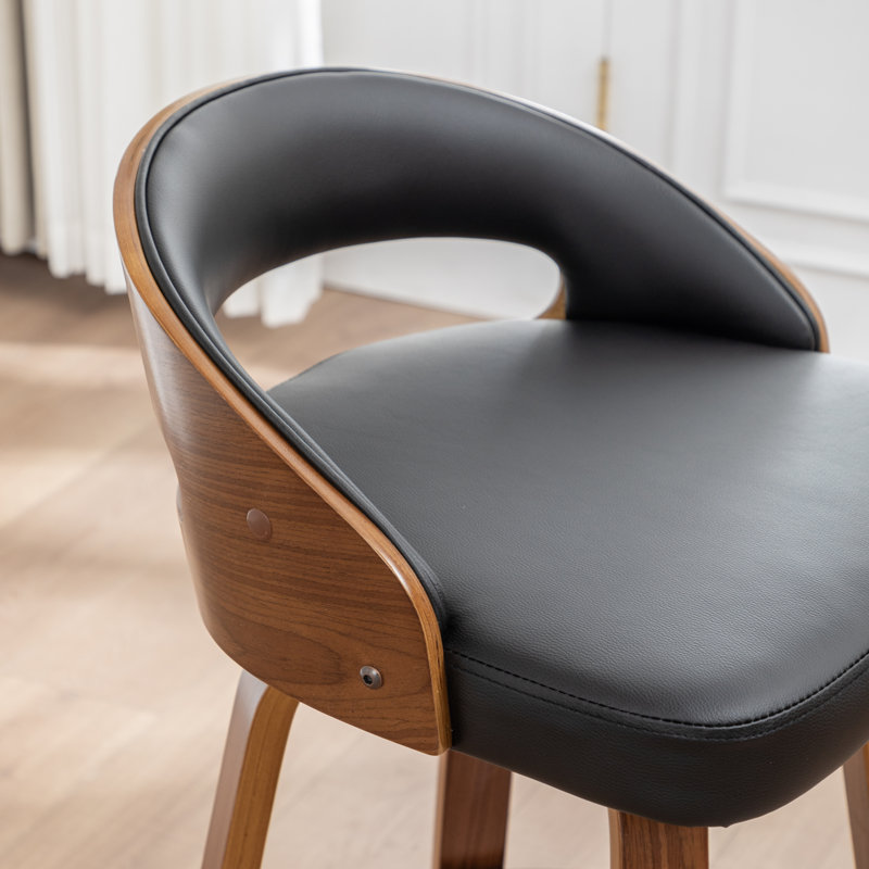 Ensemble de tabourets pivotants 3 pièces Carmavy, Tabouret de bar (siège d'une hauteur de 25 po), Noir