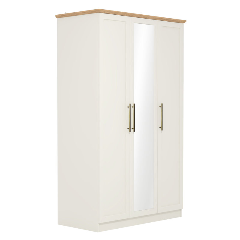  3 Door Wardrobe, Ivory