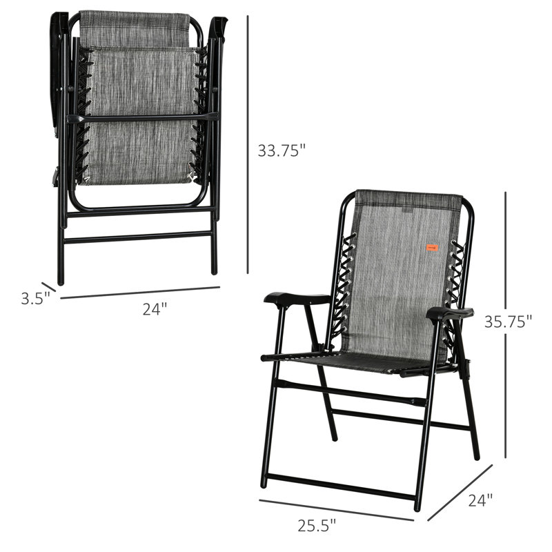 Stylish And Functional Patio Seat - Two Person Distinct Structure Vines Accent Screen Folding Chair Gray For Comfort Portable Outdoor Adventures