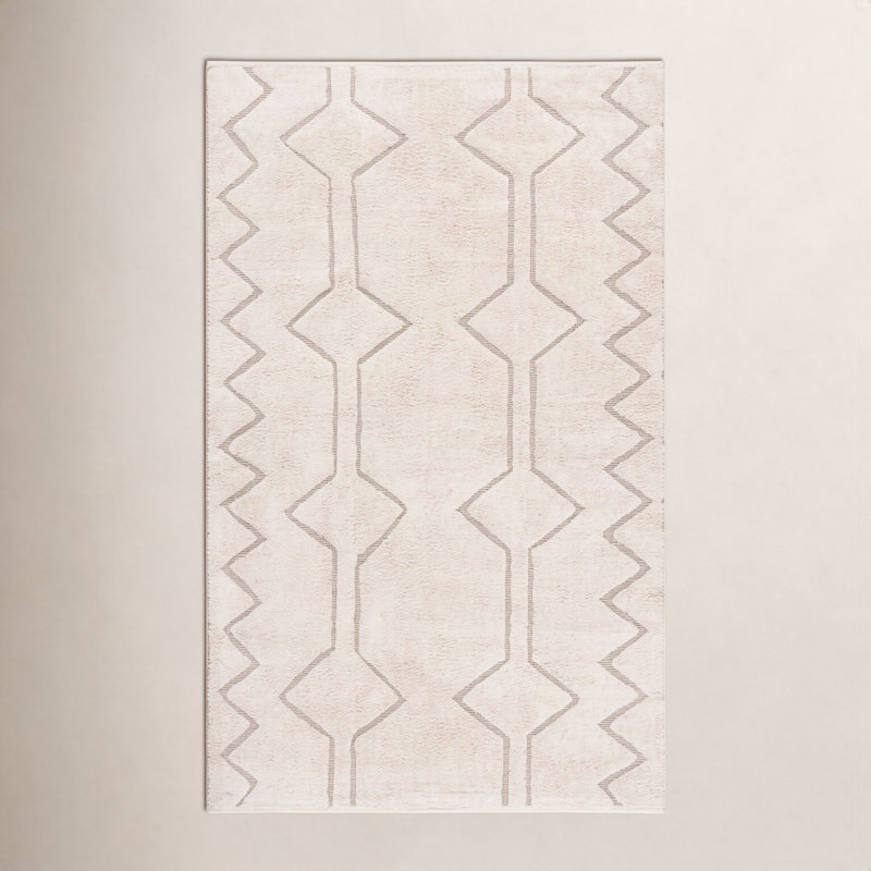 Ardrey Cotton Geometric Indoor Rug, Rectangle 8' x 10'