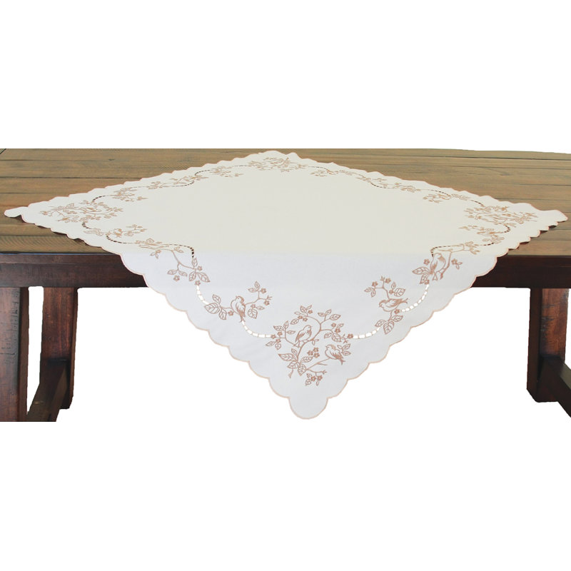 Table topper Woodland Embroidered Cutwork