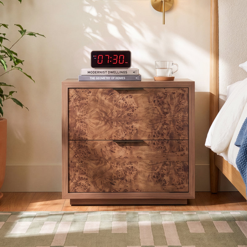Rosen Nightstand, Natural, Walnut