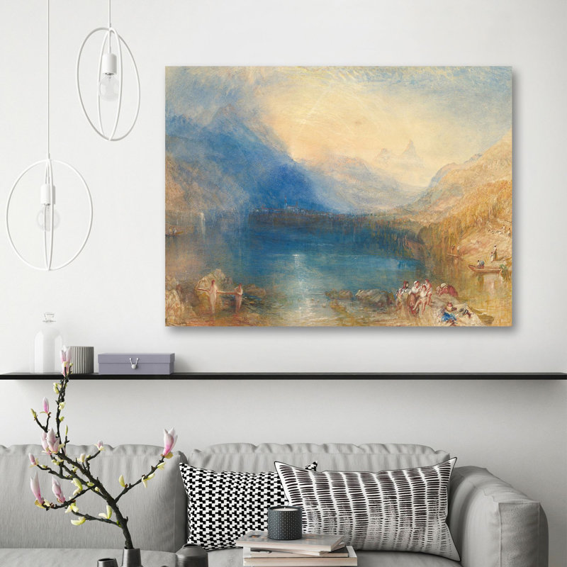 The Lake Of Zug by J.M.W. Turner - Wrapped Canvas Painting, 50cm H x 70cm W x 4cm D