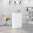 Reception Desk White Engineered Wood Medium Front Office Desk