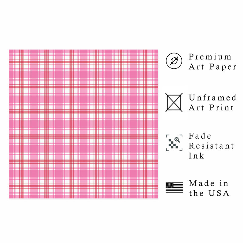 Motif à carreaux abstrait et abstrait V, reproduction d'art moderne sans cadre, H 28 po x l 28 po