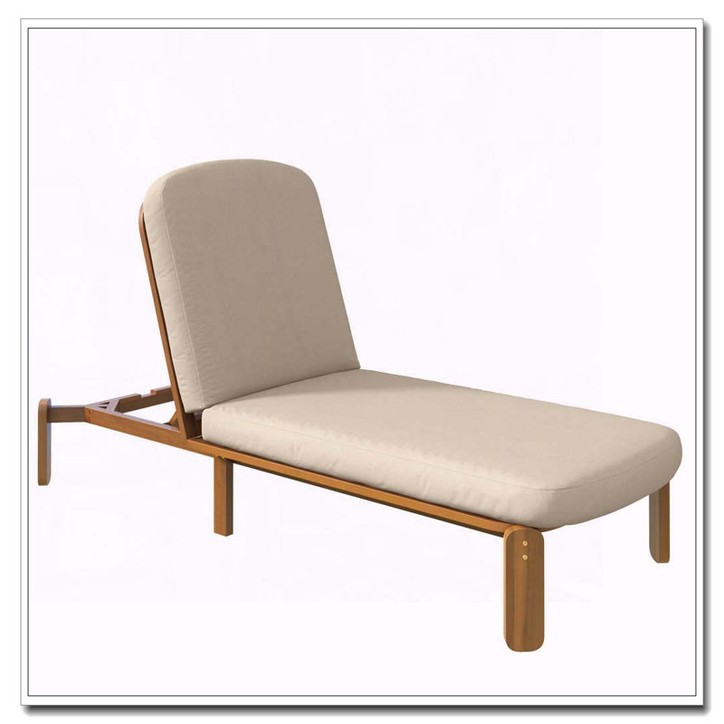 Chaise longue d'extérieur ajustable, Brun
