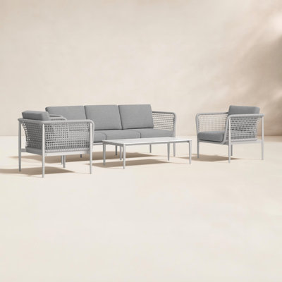 Buffolino 5 - Person Patio Conversation Set with Cushions