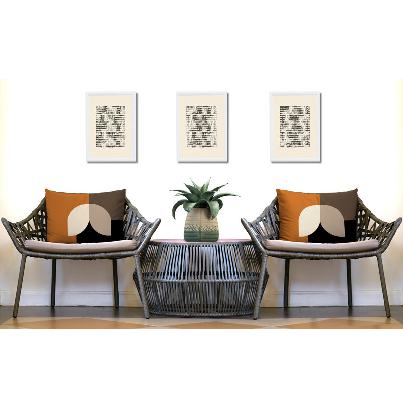 Coussin décoratif intérieur / extérieur en polyester filé Nini, Orange