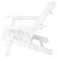 Chaise d'extérieur en bois, blanche, pliable, avec une qualité durable en bois blanc, pour une utilisation