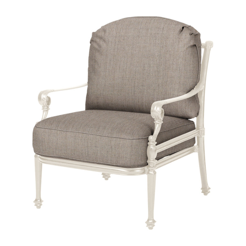 Grand Terrace Cushion Lounge Chair, Cast Ash Sunbrella® Plainweave, Desert Bronze