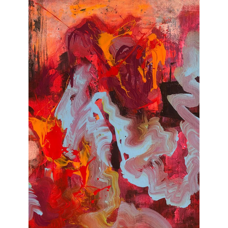 Flux de couleurs | Acrylique sur toile | Par Muhammad Yusuf