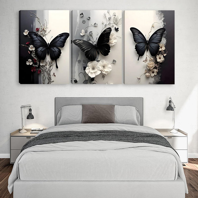 3 Piece Wrapped Canvas Print, 60 cm H x 40 cm W