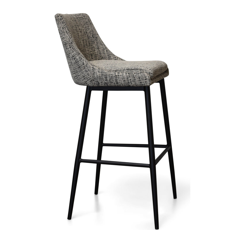 Charlz Bar Stool, Gray, Counter Stool (26” Seat Height)