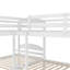 Lit simple superposé en forme de L avec lit gigogne - blanc-1222749302