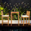 Outdoor 3 - Piece Teak Bistro Set with Cushions-172366117
