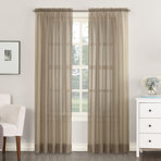 Panneau de rideau transparent avec passe-tringle Wayfair Basics® Albia