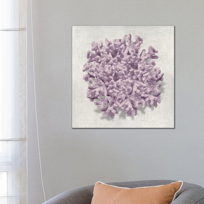 Coral Amethyst II 1 Piece Wrapped Canvas Wall Art