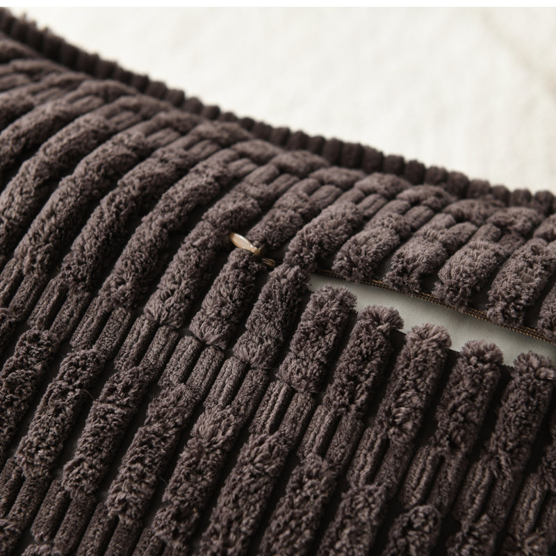  Housse pour repose-pieds Boucle, Carré 20 po, Brun