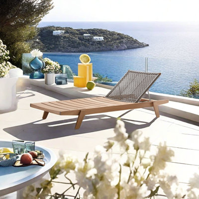 Outdoor Teak Lounge Chair Outdoor Wood Chaise Lounge