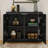 Mid Century Modern Buffet Cabinet With Storage-122632863