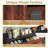 Coffee Bar Cabinet With 2 Drawers And 1 Open Compartment