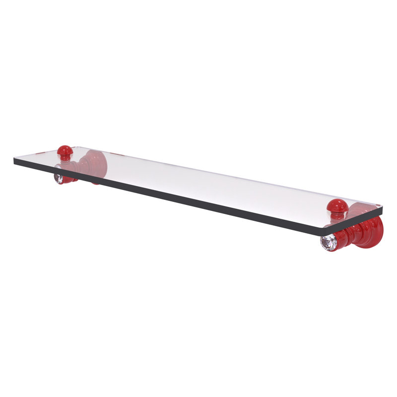 Tablette flottante Carolina, H 2,4 po x l 22 po x P 5,54 po, Rouge pompier