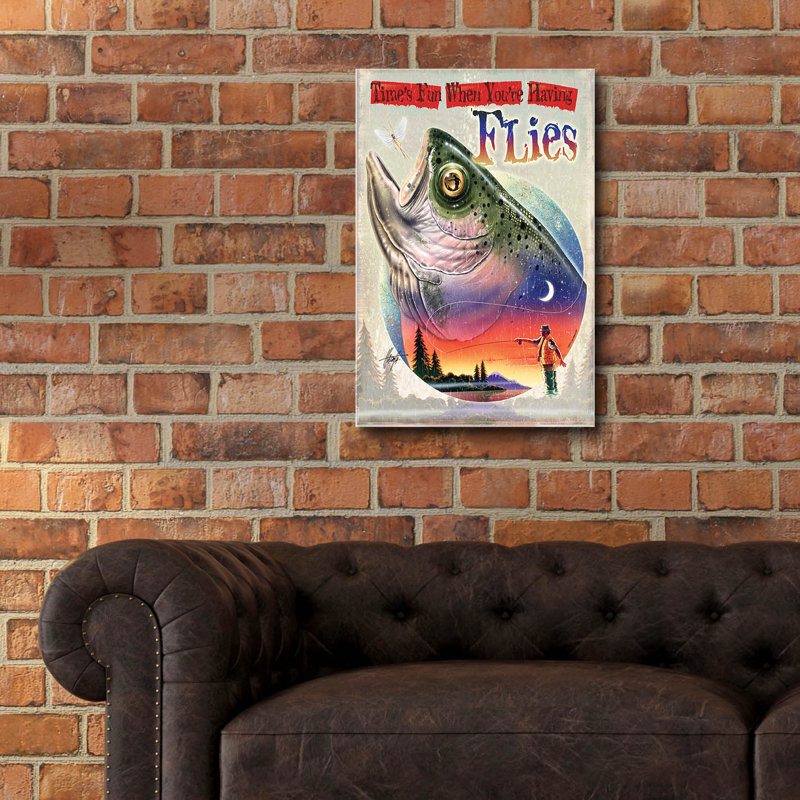 «Bass Fly Fish» par James Mazzotta, H 24 po x l 16 po x P 0,2 po